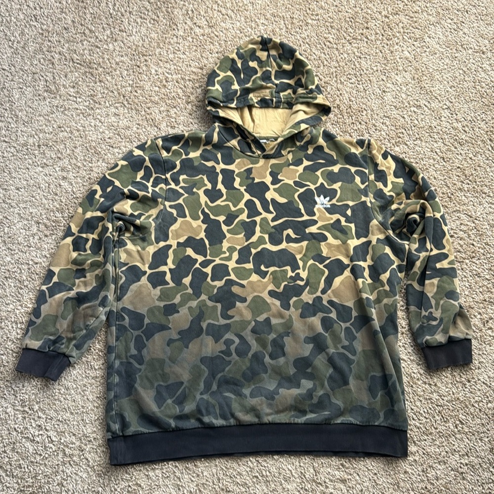 EUC Adidas Pharrell Williams NERD Collection Camo Faded 118338186 Hoodie SZ XXL